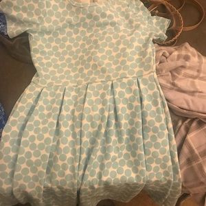 Blue polka dot Lularoe Amelia